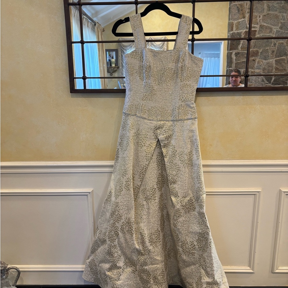 Donald Deal golden evening gown